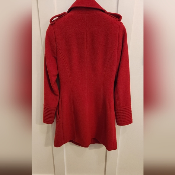 Sentaler Red Wool Coat - Picture 6 of 15